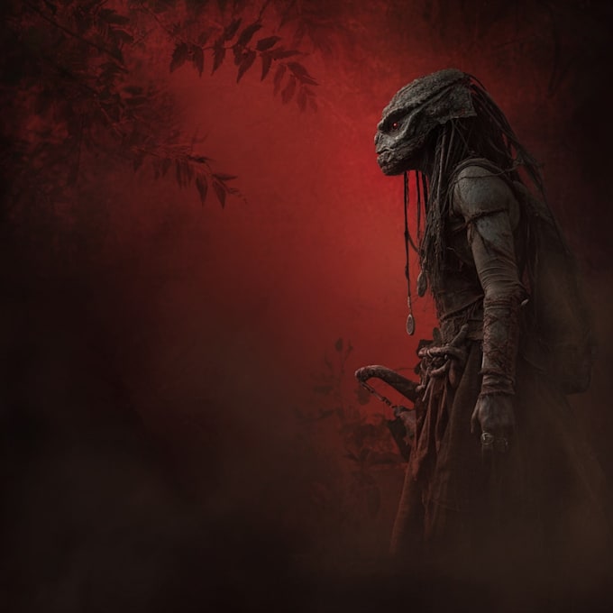 create a dark, horror, underground art illustration