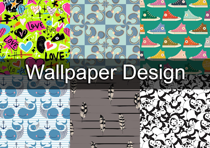 design custom wallpaper patterns for home and interior use