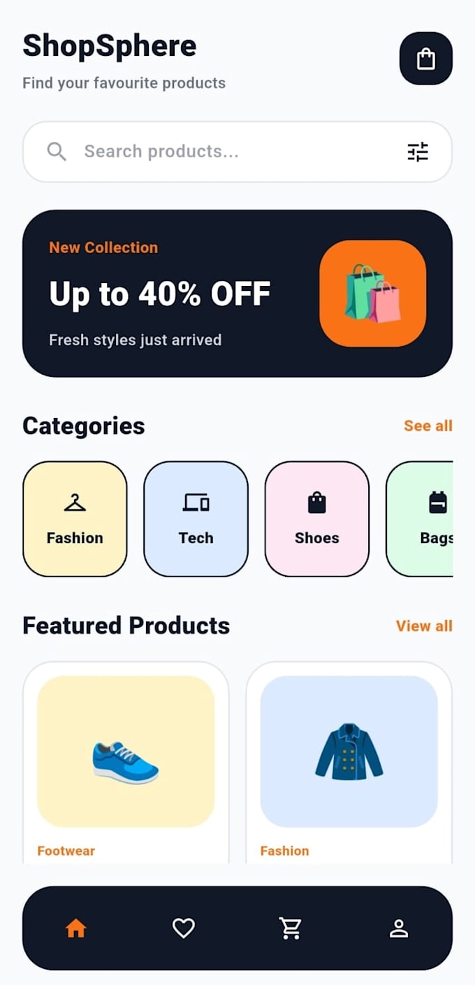 develop mobile app ui