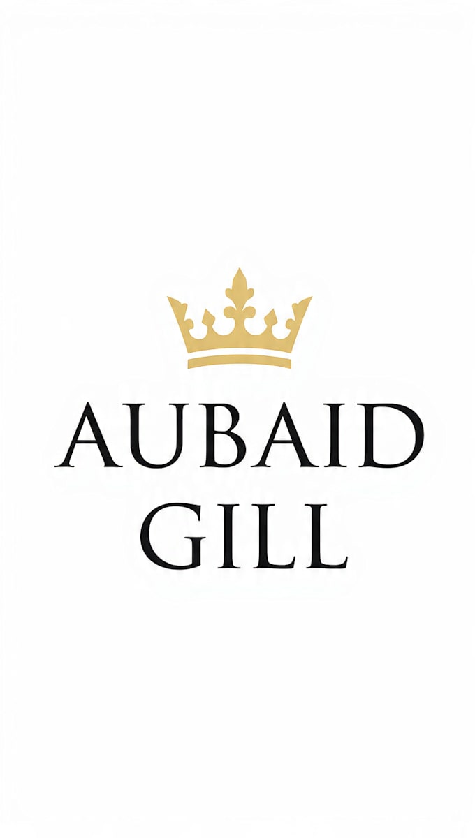 design minimalist crown logo with your brand name