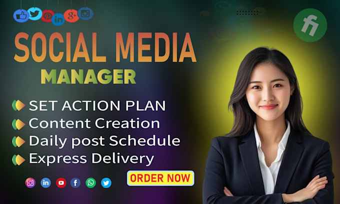 be your social media marketing manager