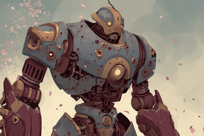 draw high quality sci fi robot, mecha, concepts character