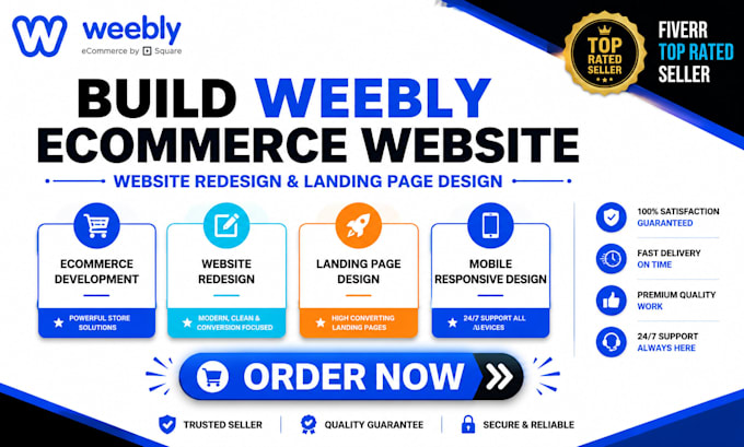 build weebly ecommerce development website redesign weebly landing page design
