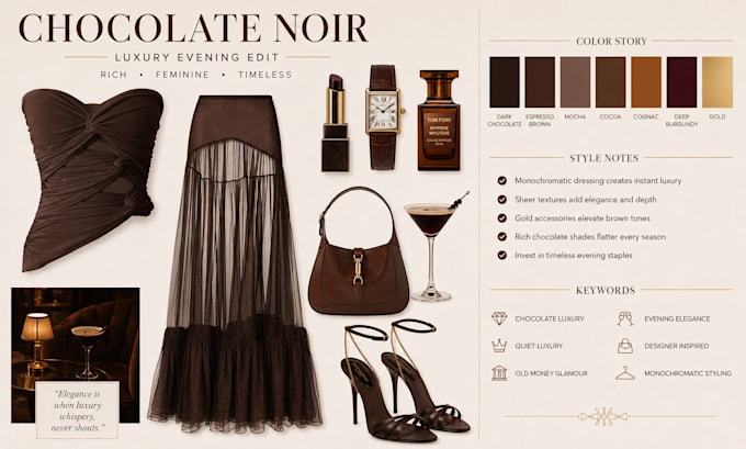 create a complete outfit plan for special event