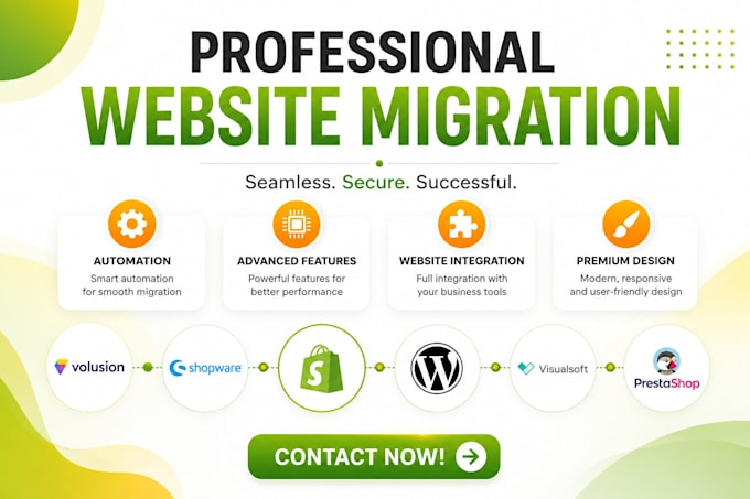 copy clone website migrate odoo website volusion prestashop to shopify migration
