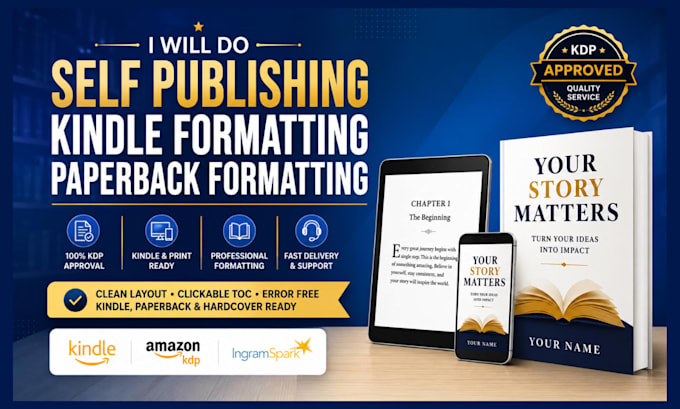 do self publishing, kindle formatting, paperback formatting