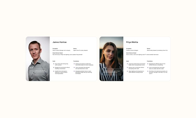 do UX research, user personas, and empathy maps