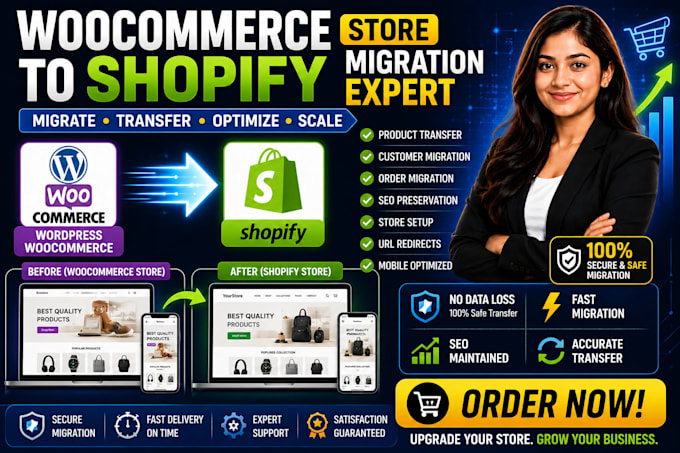 migrate wordpress woocommerce website to shopify store migration
