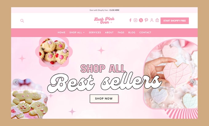 design protein snacks shopify store chocolate website pantry snacks cake store