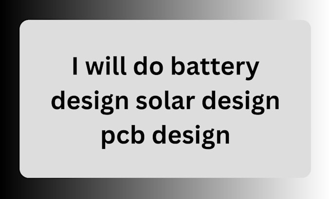 do battery design solar circuit pcb design