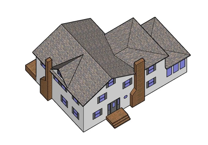 convert PDF roof plans into sketchup model