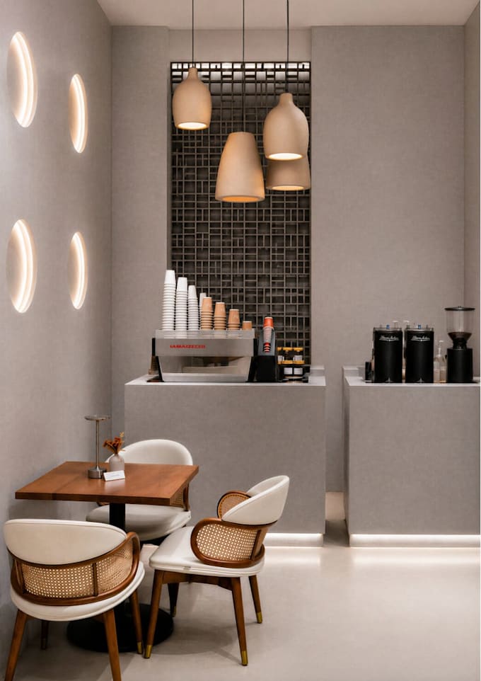 redesign cafe interior rendering,restaurant furniture layout,2d plan,coffee shop
