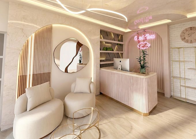 design a modern beauty salon interior
