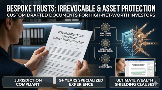 draft a premium irrevocable trust or asset protection trust document
