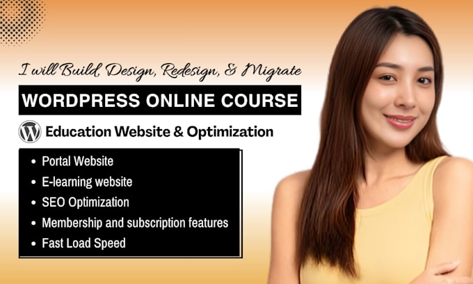 build wordpress elearning lms website course website learndash tutor learning