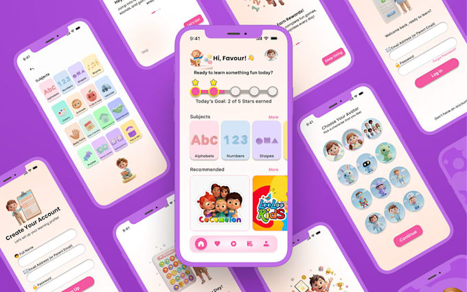 develop kid learning app, e learning app, kid learning game