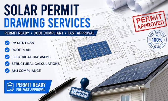 prepare permit ready solar plans for fast approval