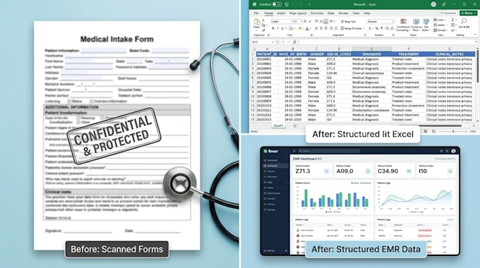 do accurate medical data entry and legal document processing