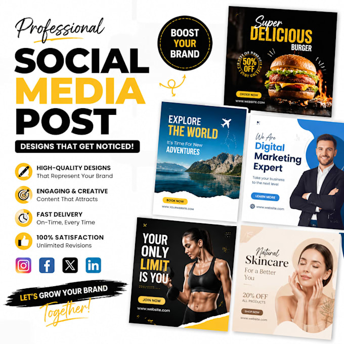 design social media post instagram post facebook post carousel designs