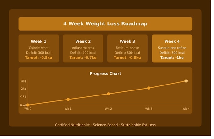 make a custom weight loss meal plan as a nutritionist