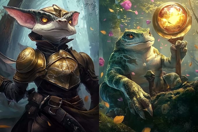 create custom dnd, rpg, and character art