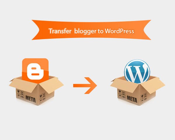 transfer your blogger content to wordpress