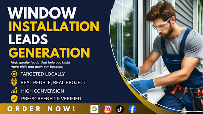 exclusive window installation leads window replacement leads facebook google ads