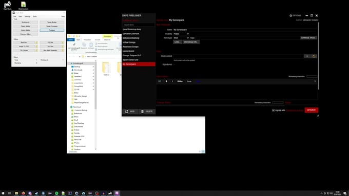 setup and mod ur console dayz server, server config, dayz mods, clothing, gears,