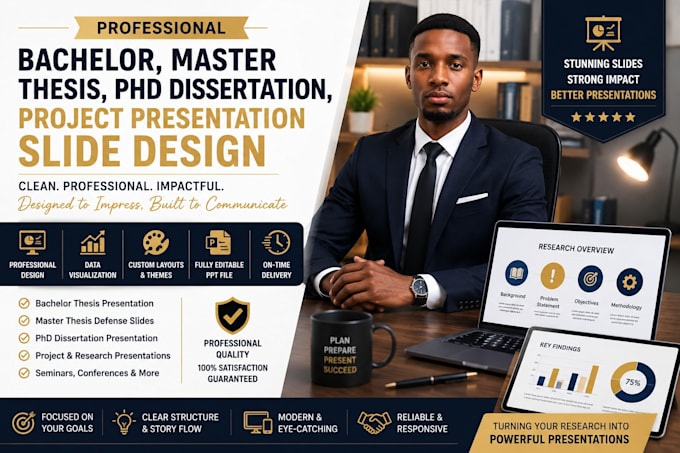design bachelor, master thesis, phd dissertation, project presentation slide