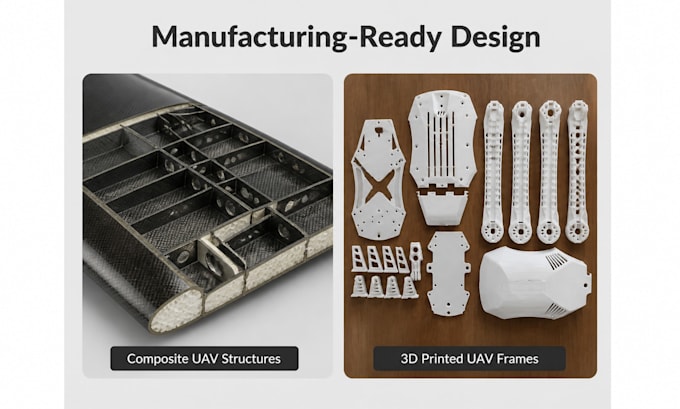 design complete manufacturing ready uav, vtol and drone