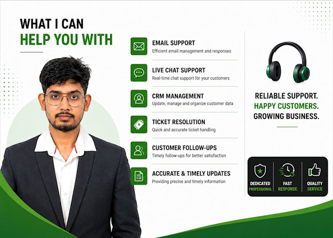 provide professional email and chat support