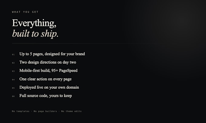 design a premium brand website