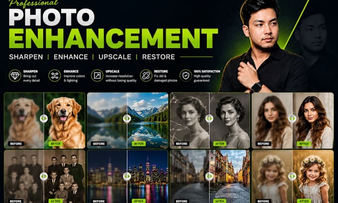 upscale your image improve quality and enhance image or photo
