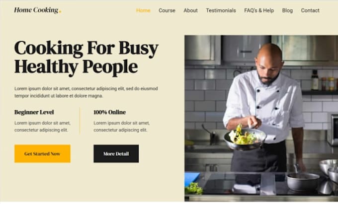 build squarespace cooking class website culinary course website recipe website