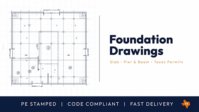 foundation drawing slab pier beam design for texas permits