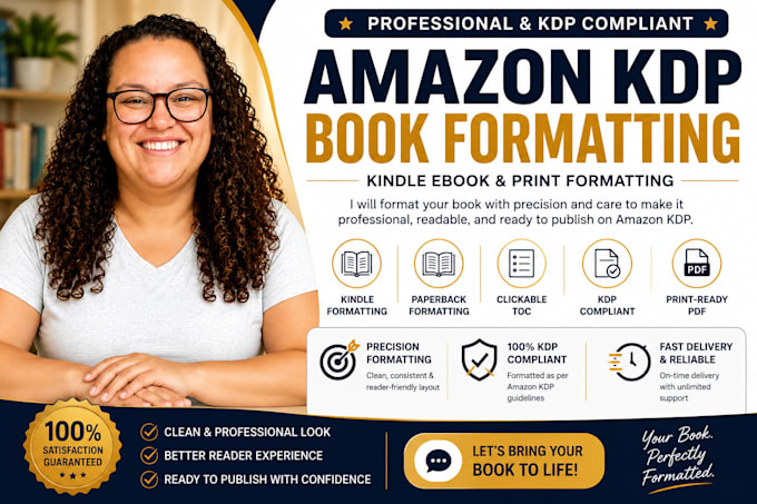 do amazon KDP book formatting, kindle ebook formatting, and print formatting