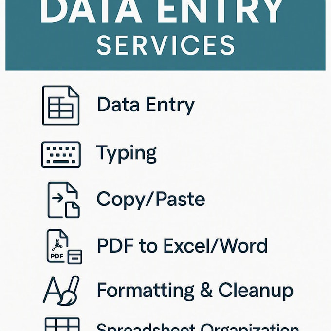 do data entry and typing tasks