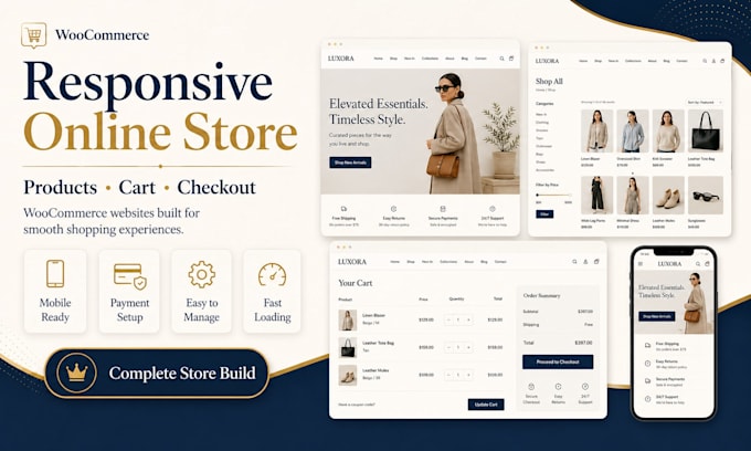 build a responsive woocommerce ecommerce website