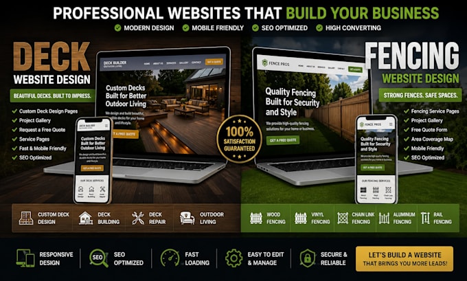 build high converting epoxy flooring, tile, fencing website with booking form