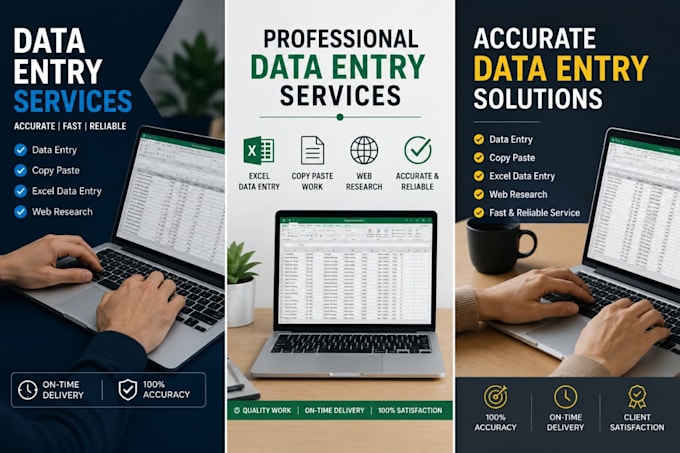 do accurate data entry and excel spreadsheet work