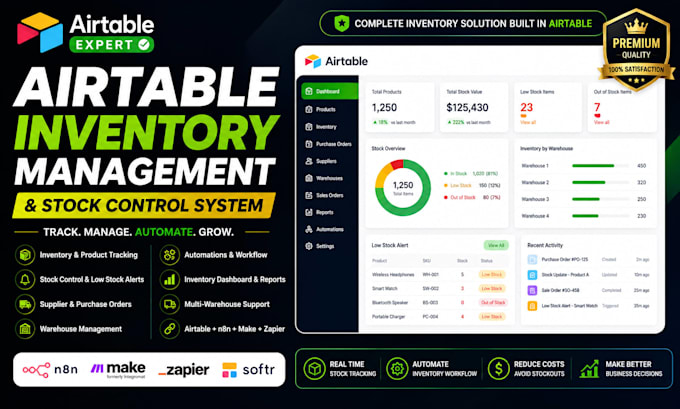build airtable inventory management and stock control system