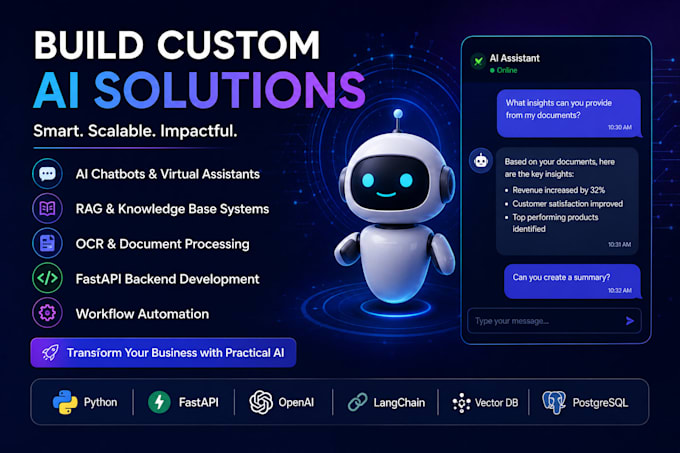 build ai chatbots, document processing systems,