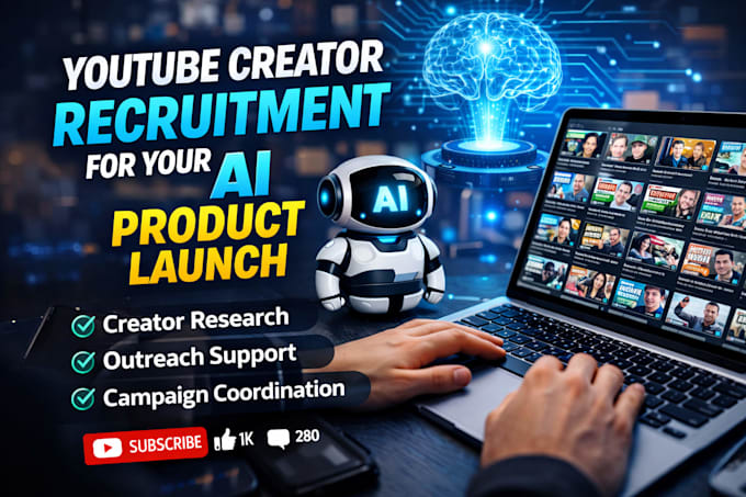 recruit youtube creators for your ai product launch