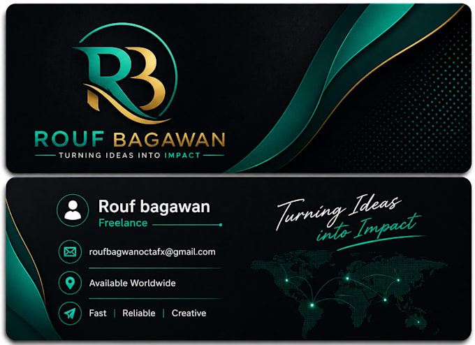 design a professional business card with qr code