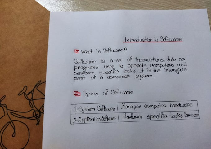 create neat and professional handwritten work
