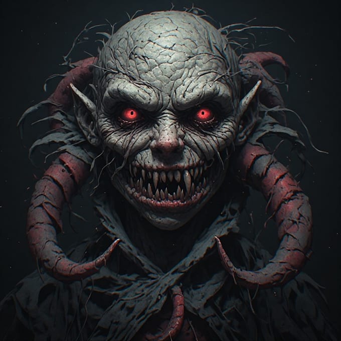 design spooky horror characters and nightmare creatures