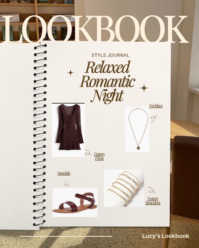 create a personalized outfit lookbook with shopping links