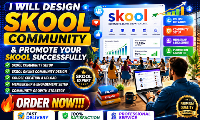 do skool community promotion setup online community course creation