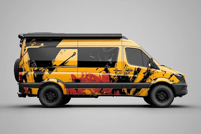 custom car wrap, vehicle wrap, van wrap, truck design