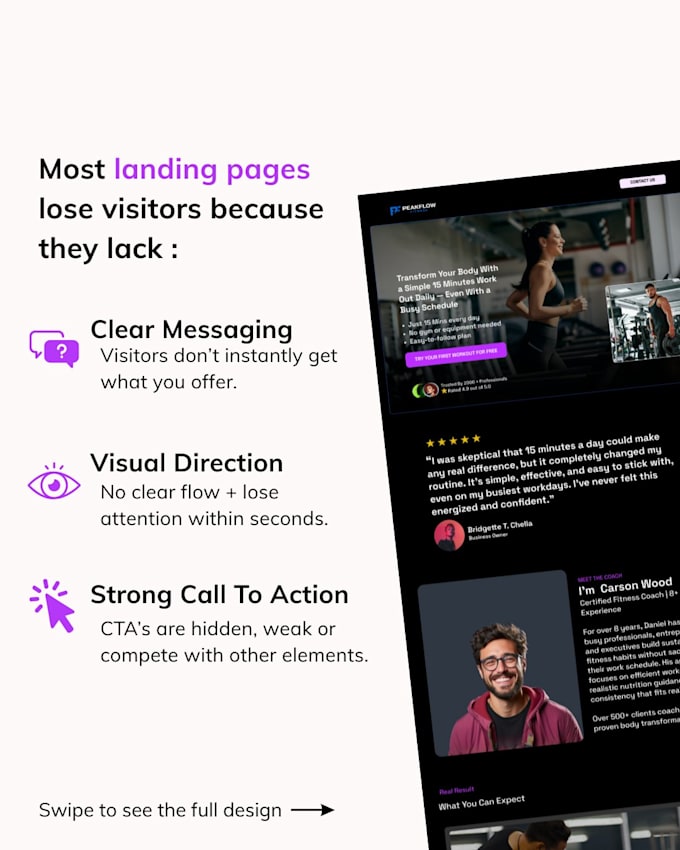 design saas landing page ai website in framer